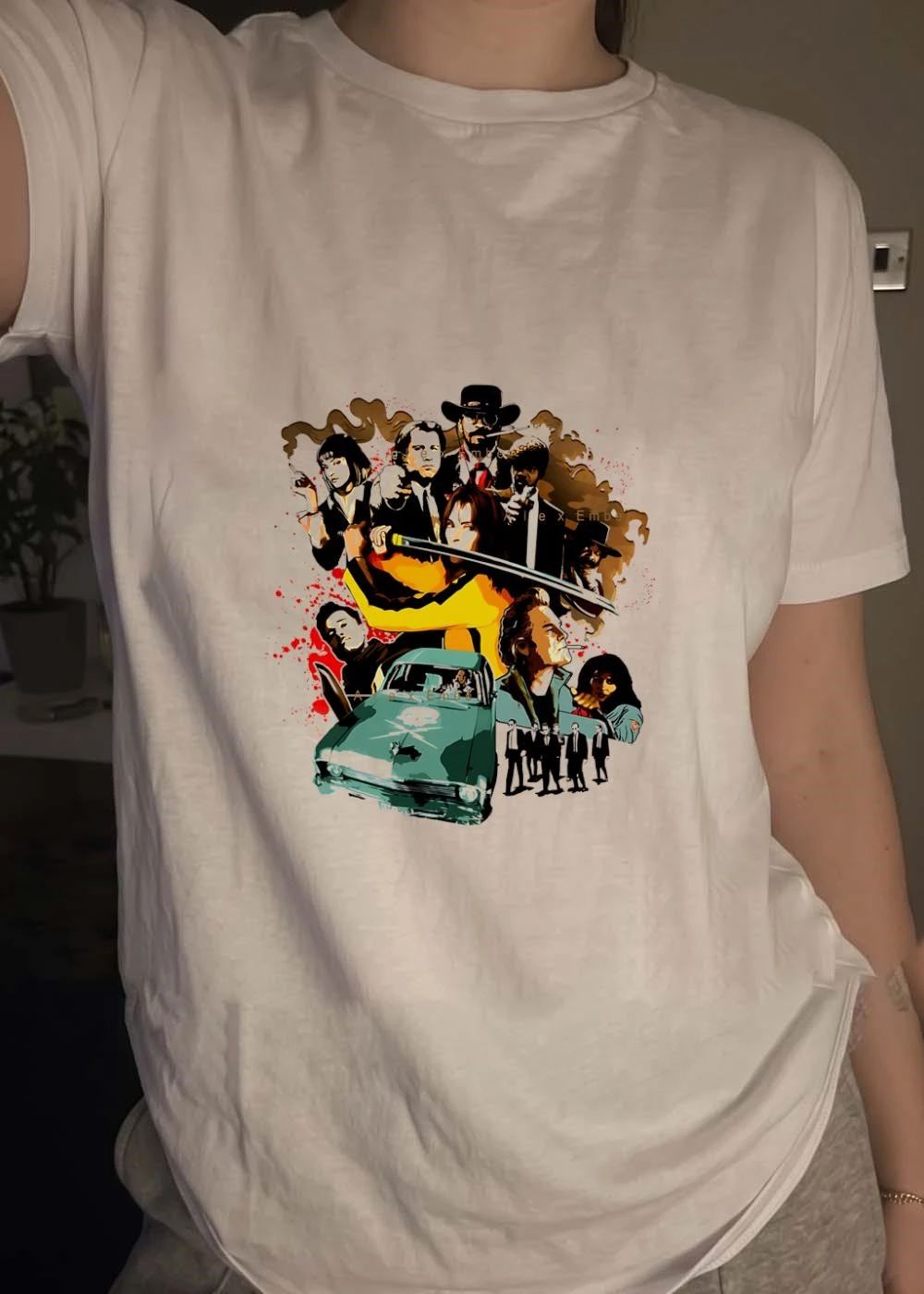 Alex Ember Pulp Fiction Quentin Tarantino Movie Characters Samurai Sword T-Shirt