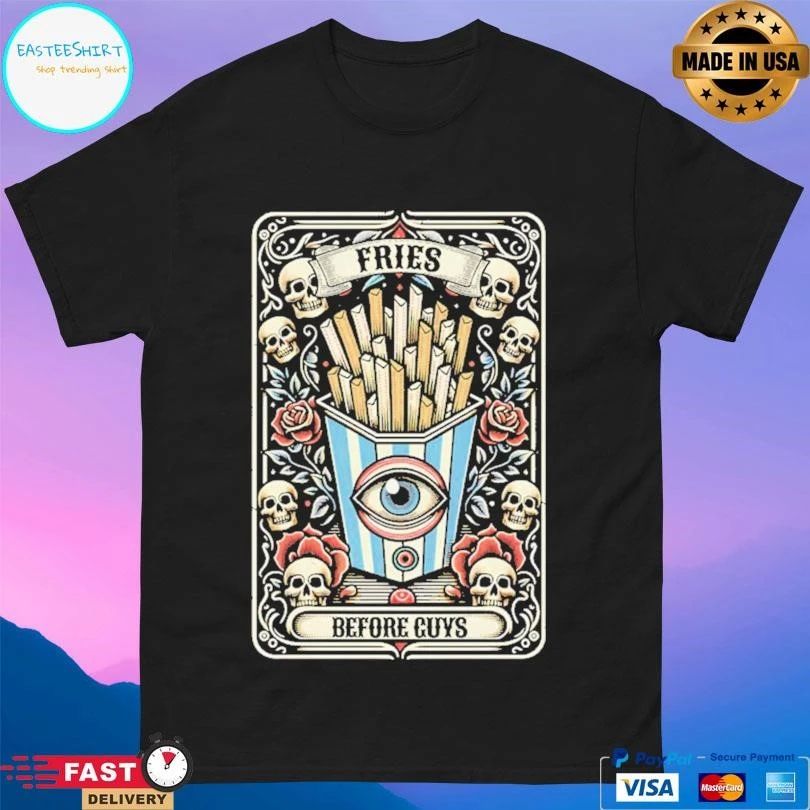 Fries Before Guys Tarot Card T-shirts