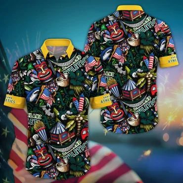 Oakland Athletics Carnival Spirit Hawaiian Shirt