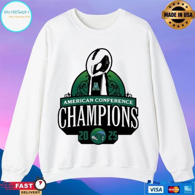 Tulane Green Wave 2025 American Conference Champions New Logo T-shirts
