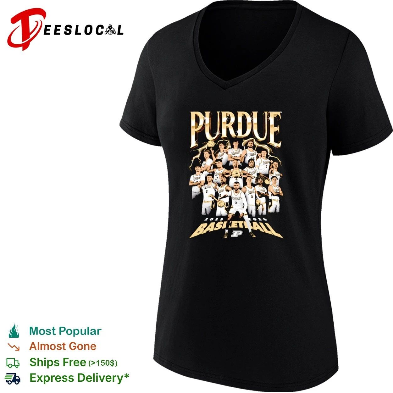 Purdue 2025 2026 Basketball Team T-shirt