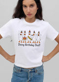 Doing Birthday Stuff Its My Cartoon Five Ducks Party Hats Cake shirt