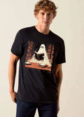 Ghost Reading Open Book Spooky Dark Library Bookshelves Cartoon shirt