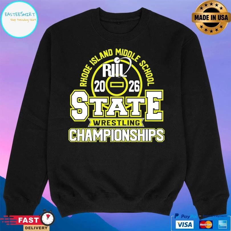 Riil Rhode Island Middle School Wrestling State Championships 2026 T-shirts