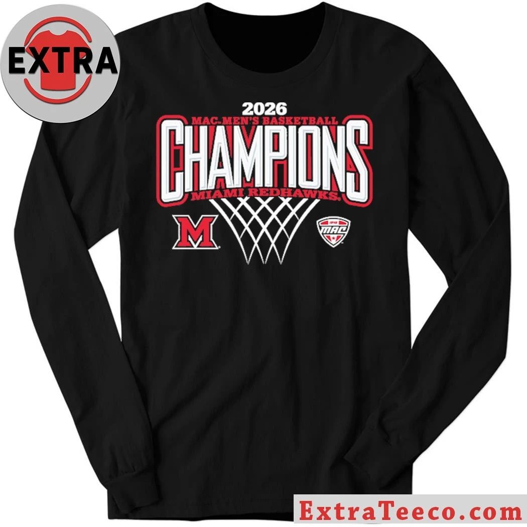 2026 Mac Men’s Basketball Champions Miami Redhawks Logo Shirt
