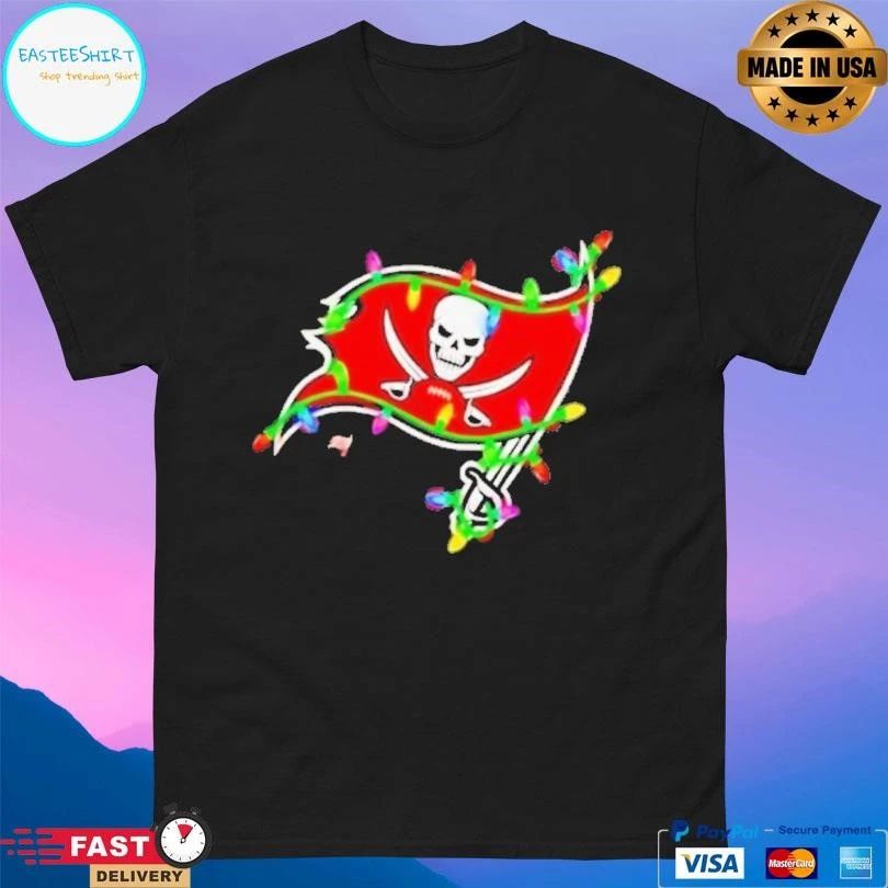 Tampa Bay Buccaneers Logo Holiday Lights T-shirts