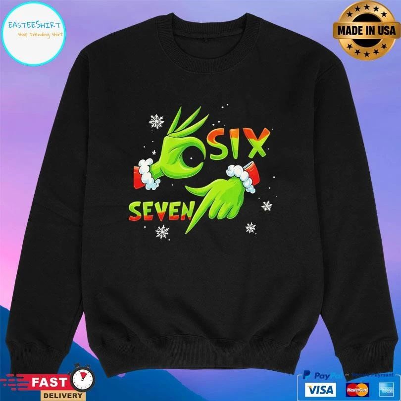 Grinch Hand Six Seven Christmas 2025 T-shirts