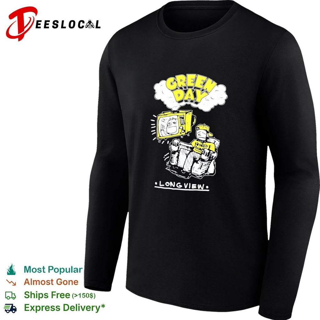 Green Day Long View Bored Out of My Mind T-shirt
