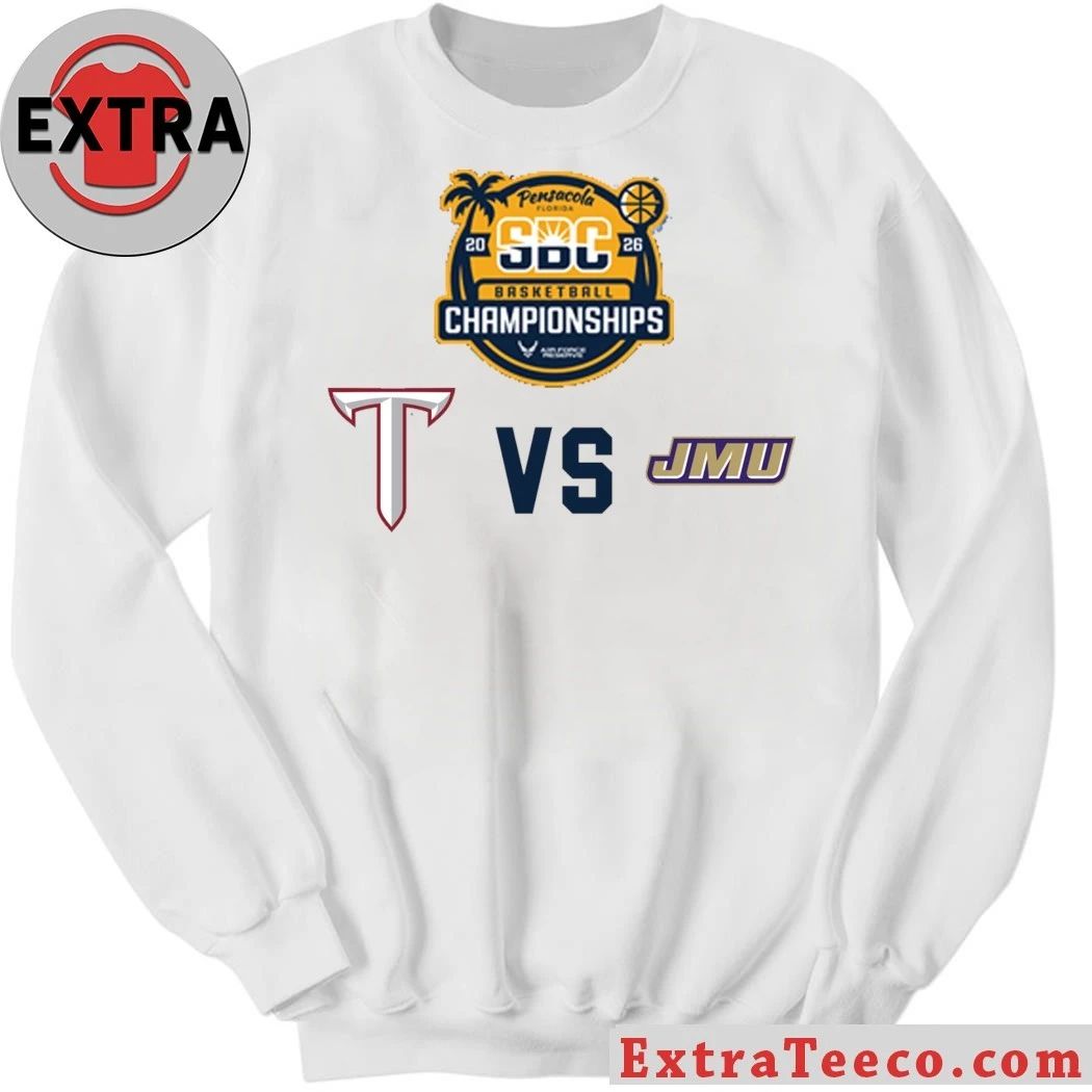 NCAA competition between Troy University and James Madison University Logo Shirt