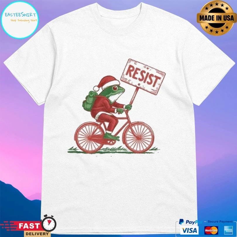 Resist Frog Christmas I Stand With Frog Portland Frog Resistance T-shirts