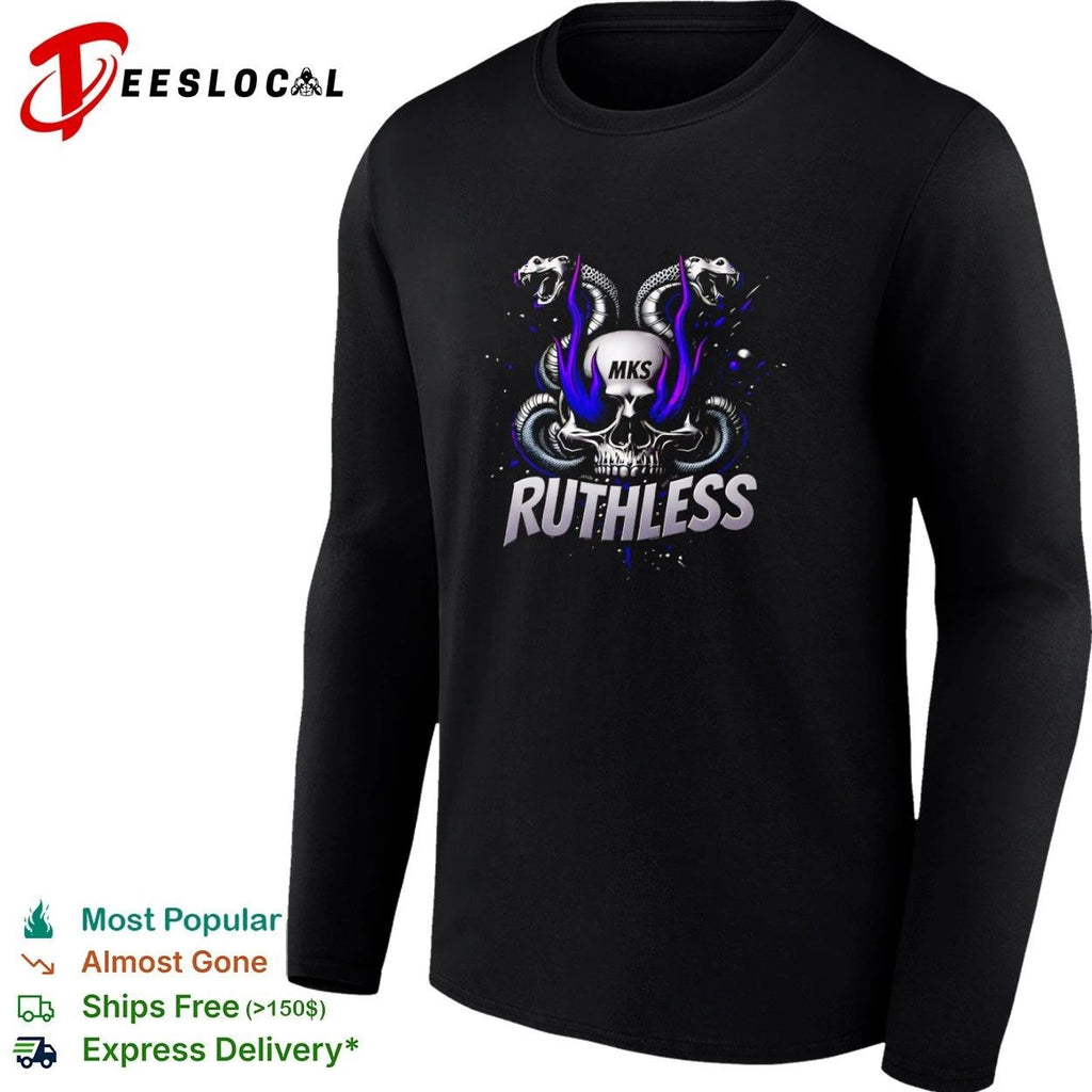 MKS Ruthless Skull and Snakes gothic T-shirt