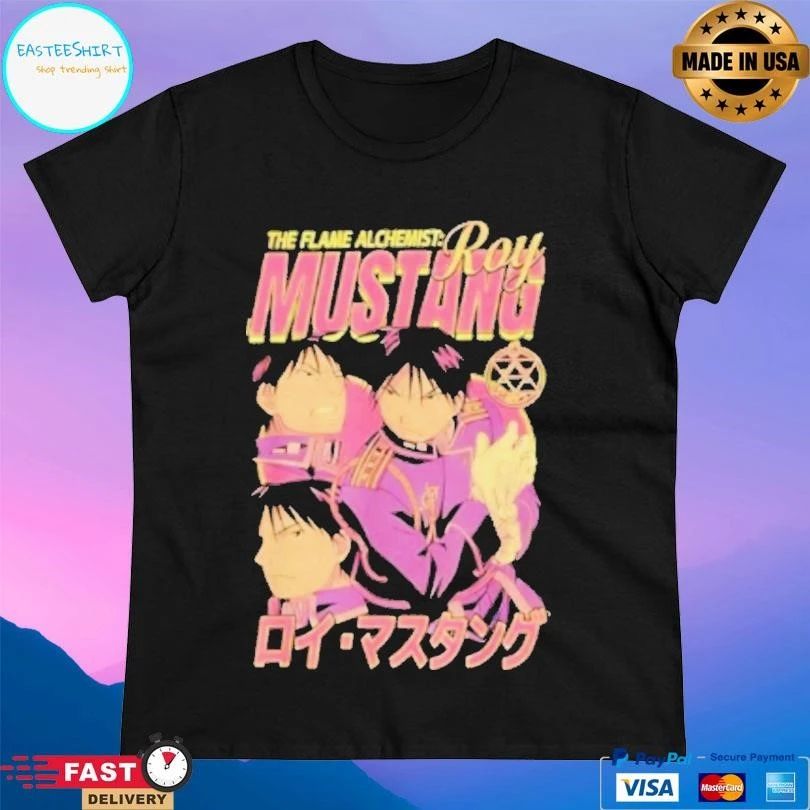 The Flame Alchemist Roy Mustang Collage Anime T-shirts