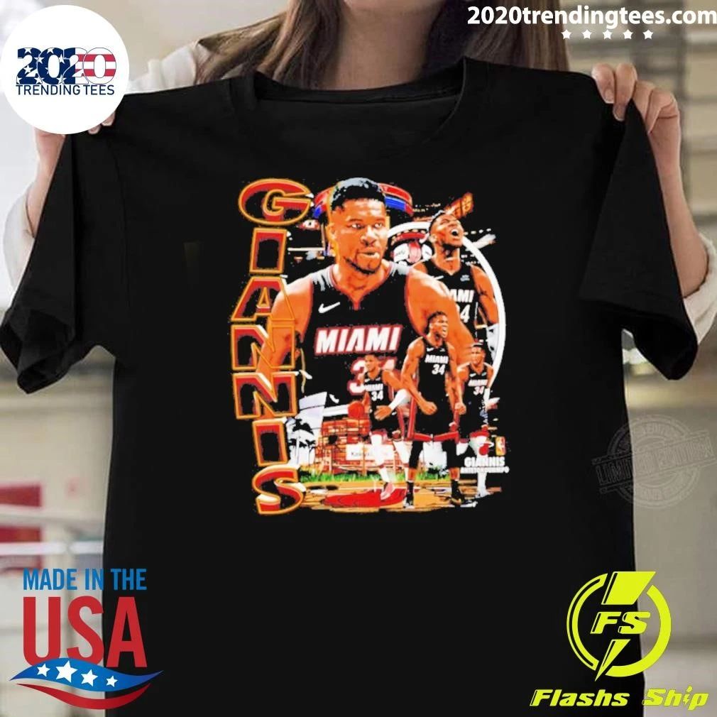 Giannis Antetokounmpo Miami Heat 90s Bootleg Vintage Shirt