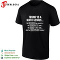 Trump Is a Math Genius He Divides the Country Subtracts Jobs Adds to the Debt Multiplies Misery T-shirt