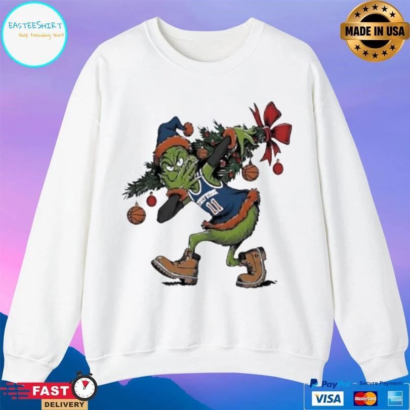 Grinch X Jalen Brunson 3 Point Celebration Christmas T-shirts