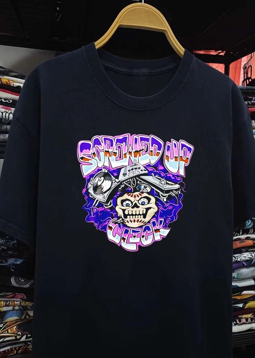 Screwed Up Click DJ Equipment Skull Music Apparel shirt