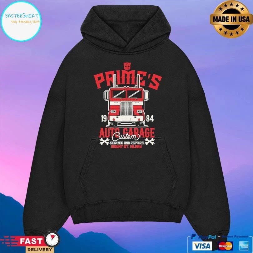 Prime’s Auto Garage Custom Seruice And Repairs Mount St Hilary 1984 T-shirts