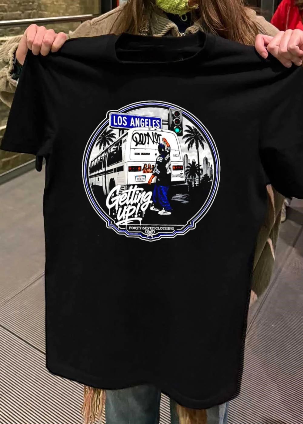 Forty Seven Clothing Graffiti Artist Spray Painting Los Angeles Getting Up shirt