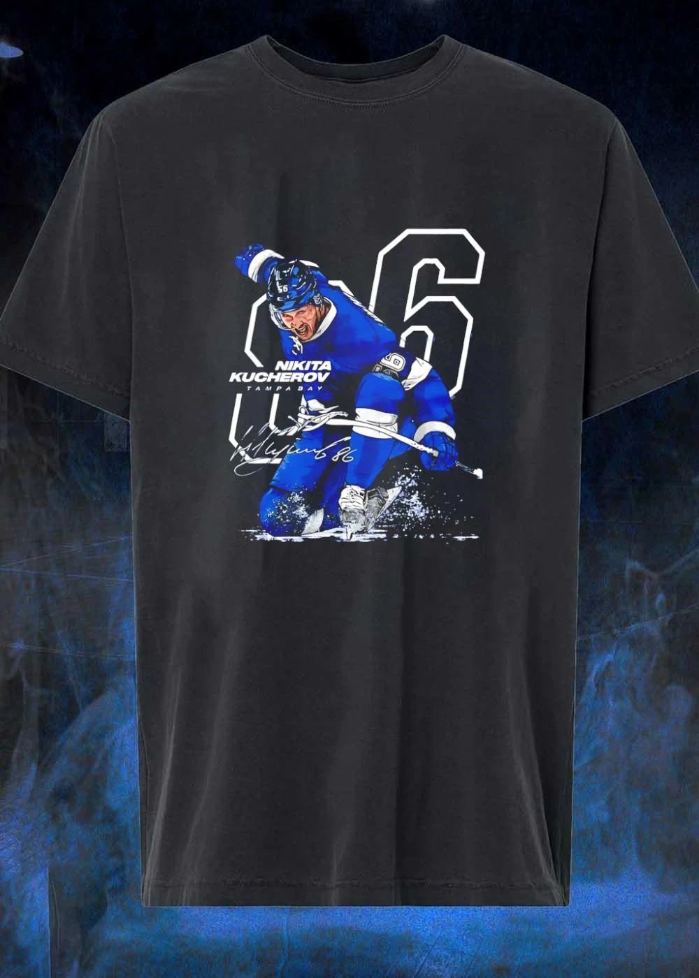 Nikita Kucherov Signature Tampa Bay Hockey Player T-Shirt