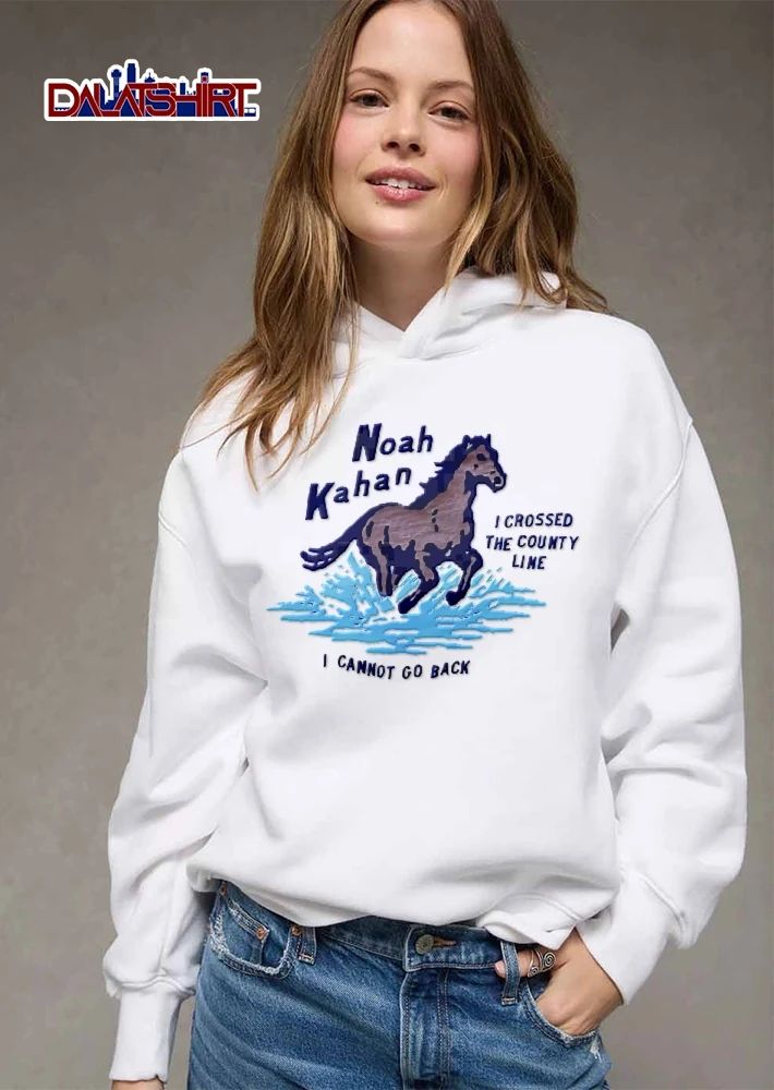 I Crossed The County Line Cannot Go Back Noah Kahan Horse Splashing Water shirt