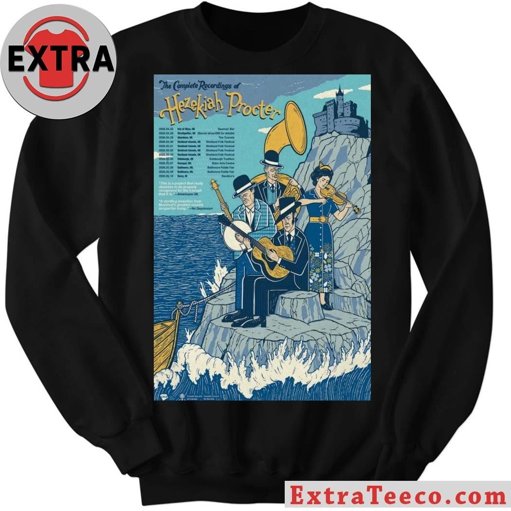 Hezekiah Procter Scottish and Irish Tour 2026 Poster Shirt