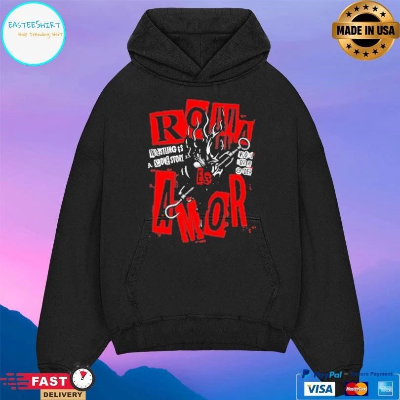Roma Amor Wrestling Pierced My Heart T-shirts