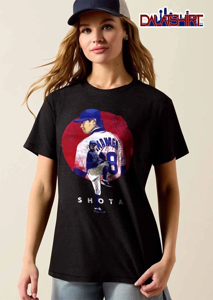 Shota Imanaga Baseball Pitcher Leg Kick Red Circle Graphic shirt