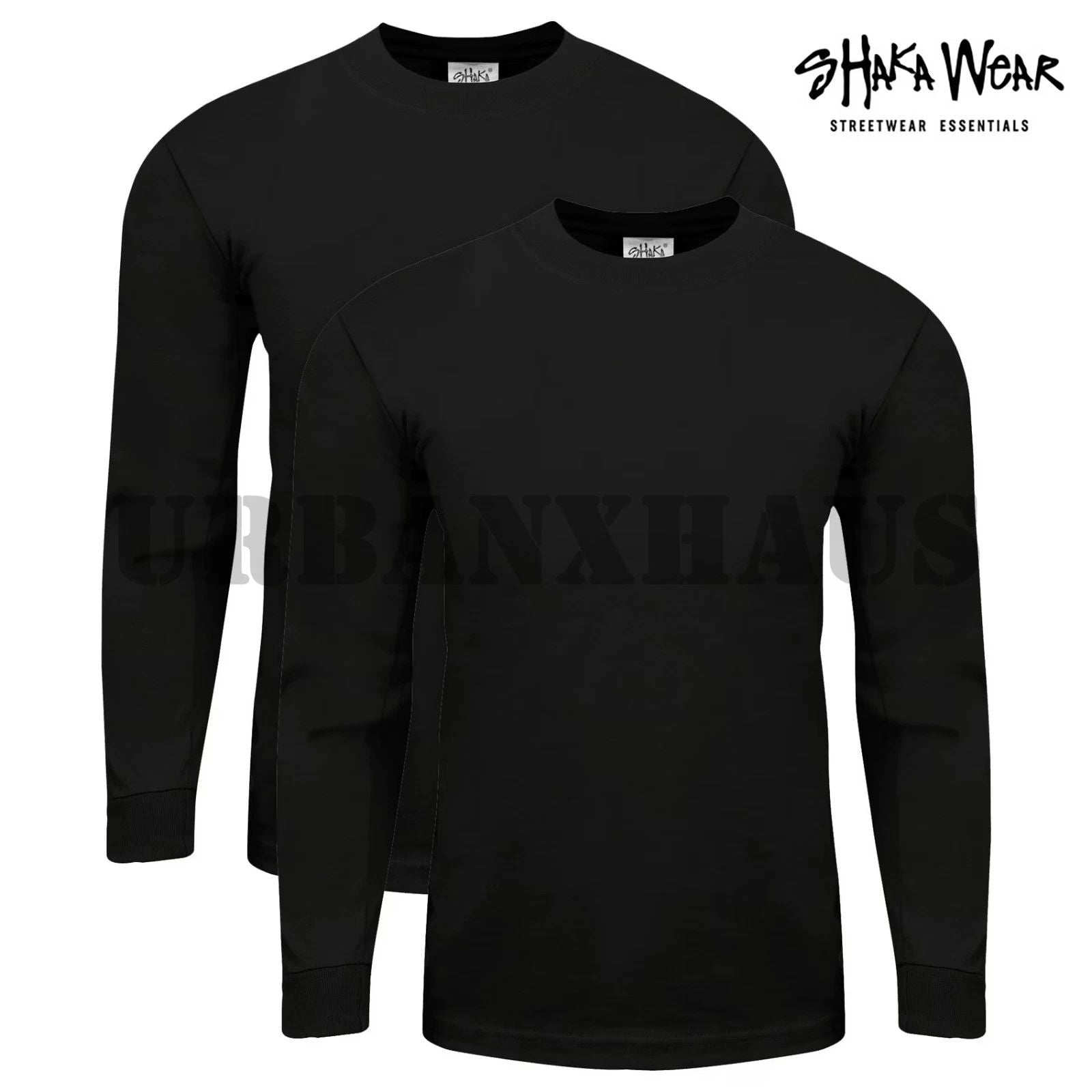 2 pcs *SHAKA WEAR Long Sleeve Super Max Heavyweight  T-shirt