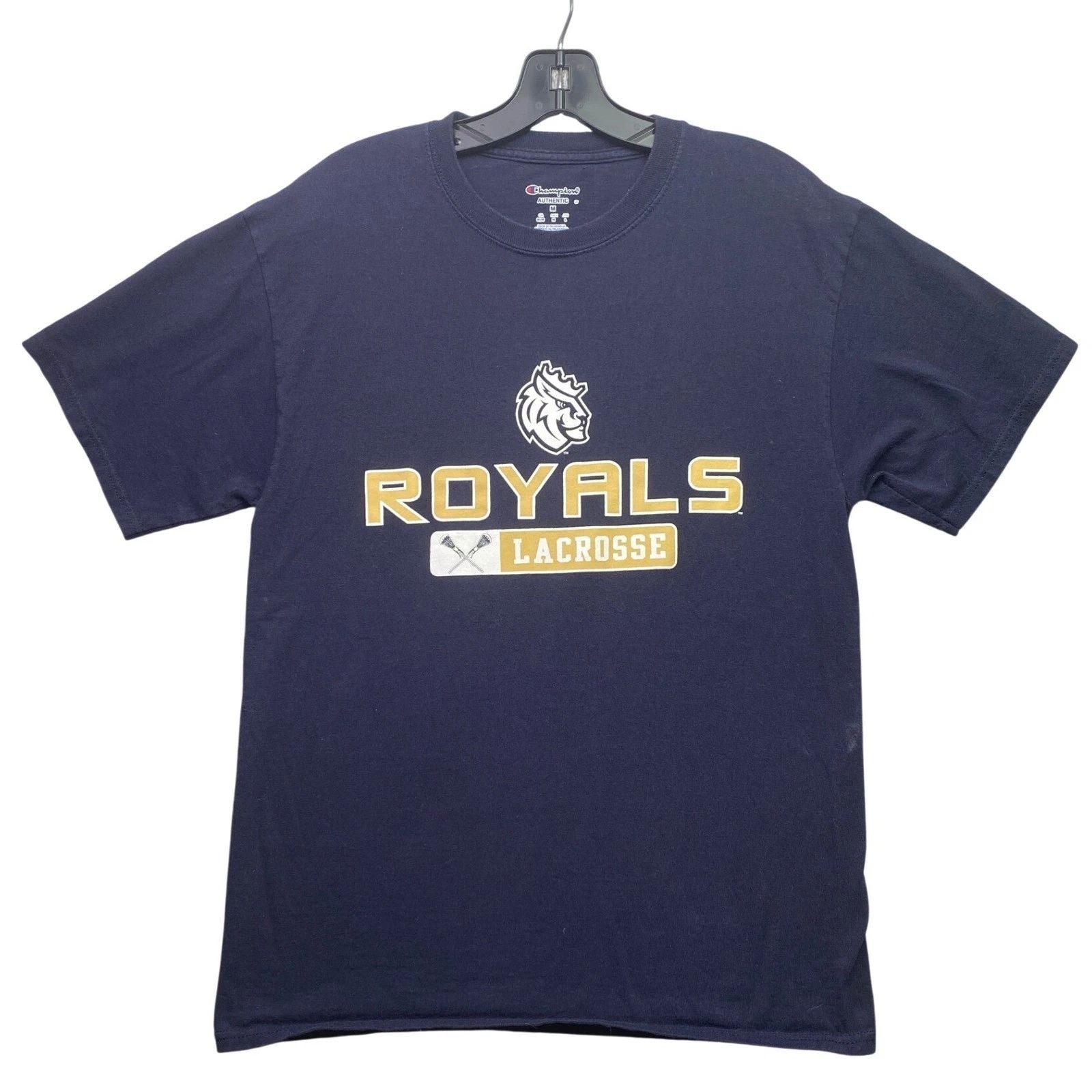 Royals Lacrosse Shirt Mens Medium Spell Out Athleisure Logo Everyday Streetwear