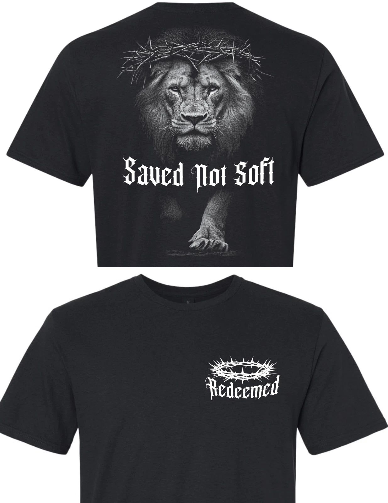 REDEEMED SAVED NOT SOFT religious shirt God faith  hope charity soft tshirt