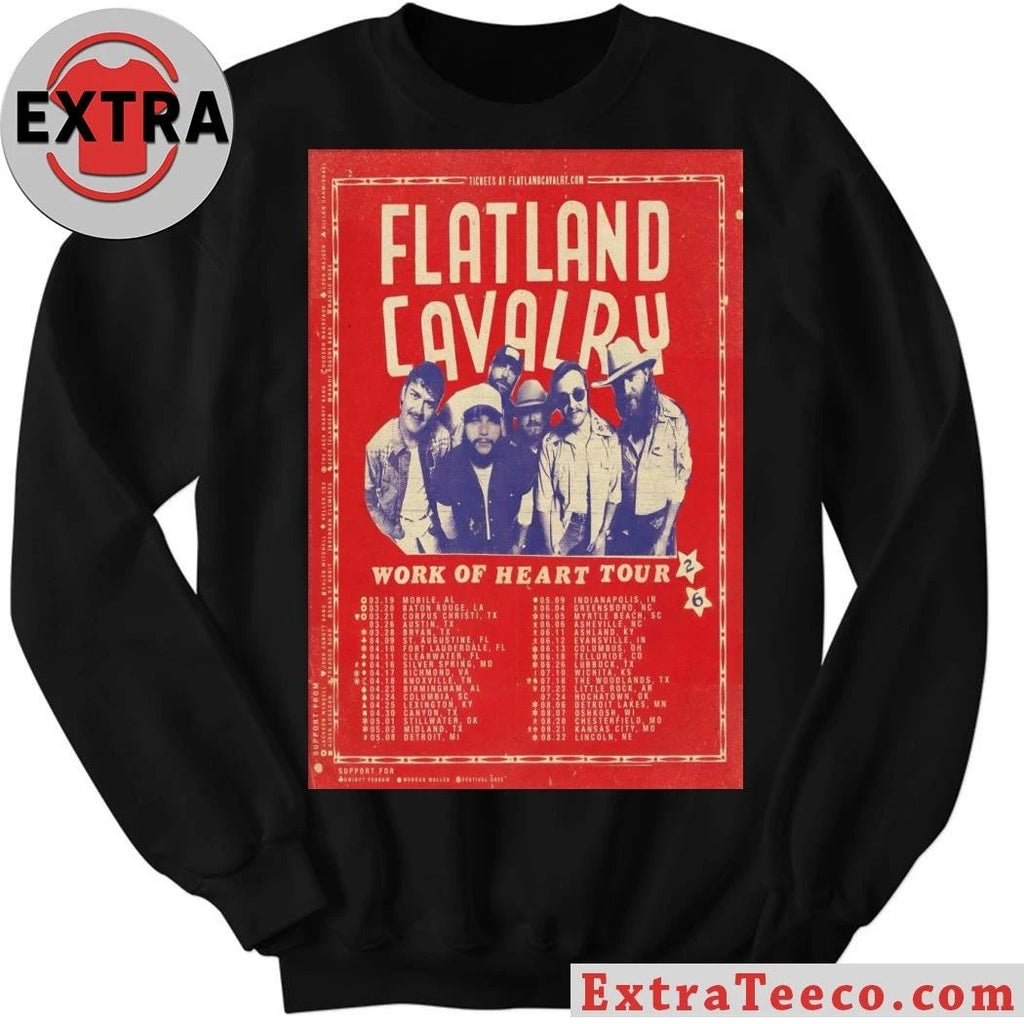 Flatland Cavalry Work Of Heart Tour 26 Poster Shirt