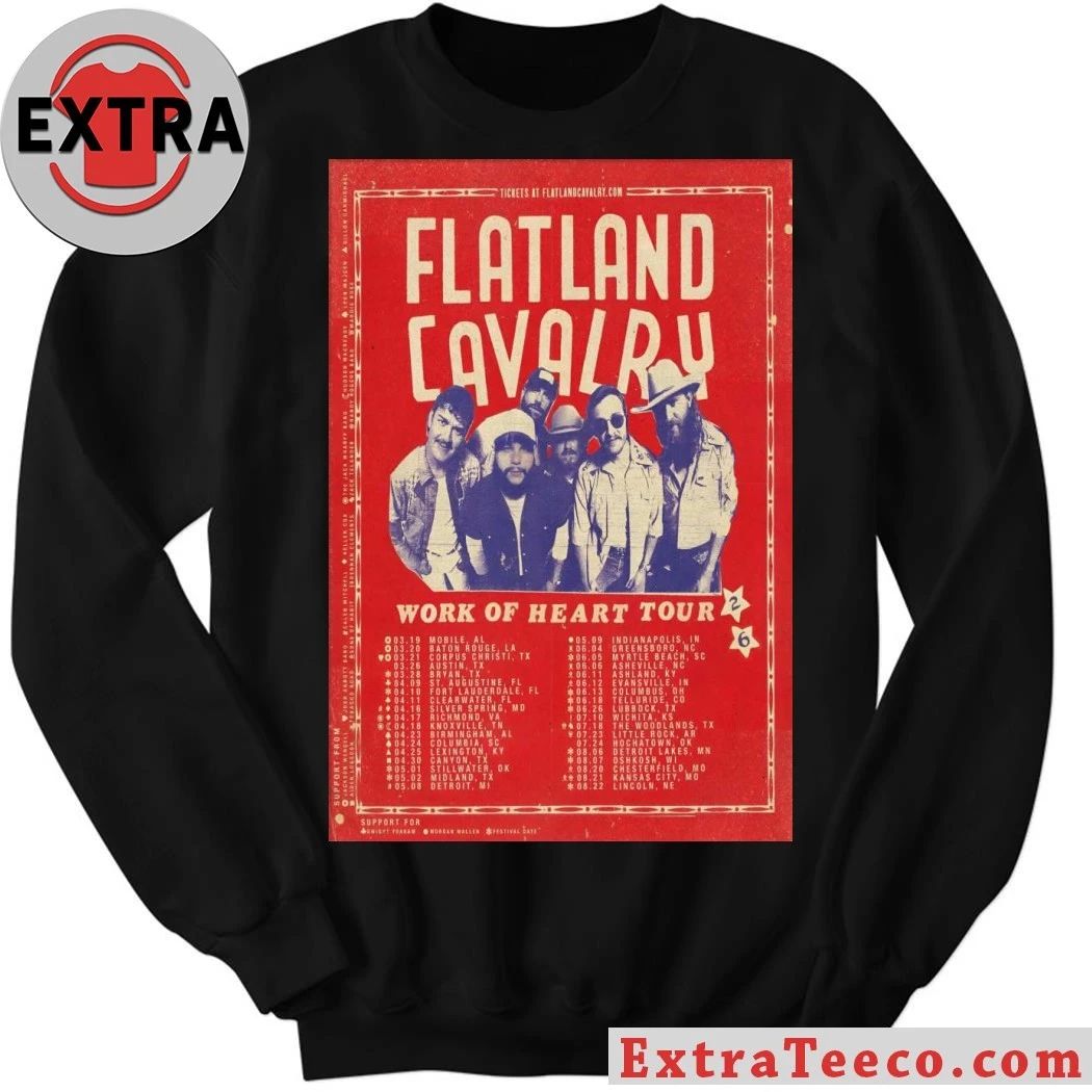 Flatland Cavalry Work Of Heart Tour 26 Poster Shirt