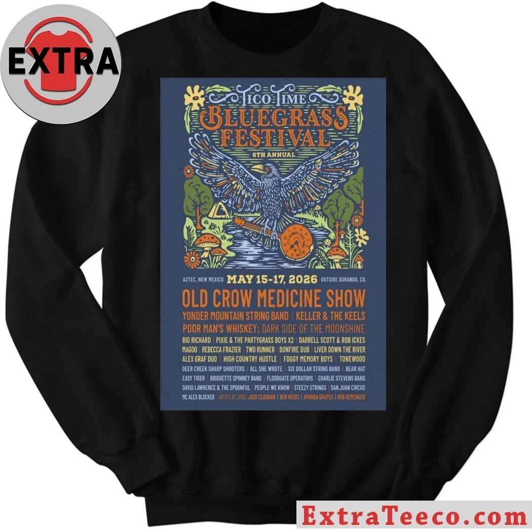The 6th Annual Bluegrass Festival Aztec NM On May 15–17 2026 Poster Shirt