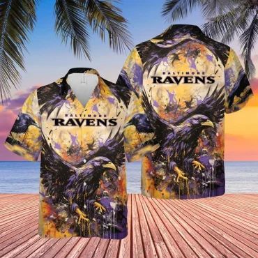 Chicago Blackhawks Midnight Flight Hawaiian Shirt