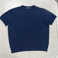Paul Jones Textured Short Sleeve Shirt Men’s 2XL Navy Blue Casual Stylish