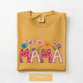 Mama Floral Design Cute Pink Comfort Tee