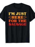 Funny Sausage Lover T-Shirt - Sausage Graphic Tee with Sausage Design