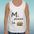 Canotta T-Shirt " Sentence Me Piace La Potato " Tank Top Gift Idea