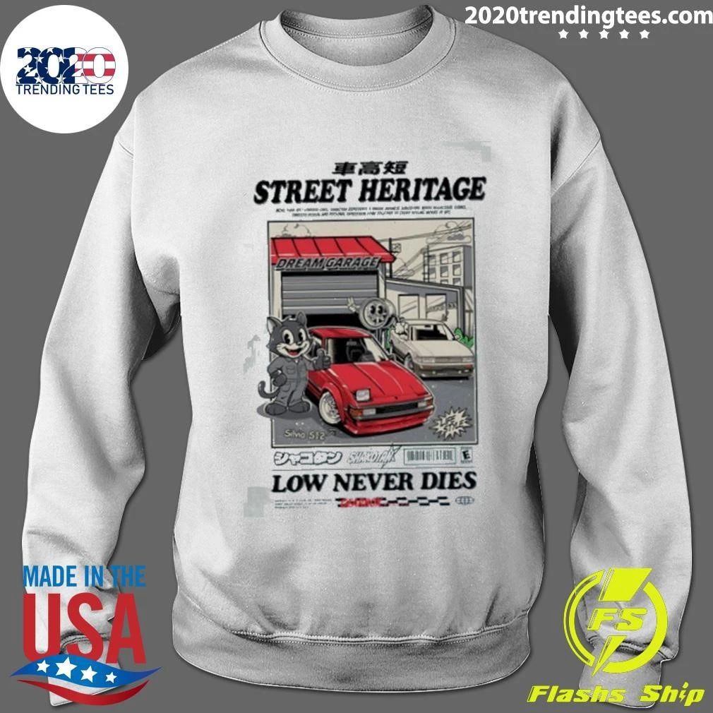 Street Heritage Shakotan Low Never Dies Silvia S12 Laurel C33 Shirt
