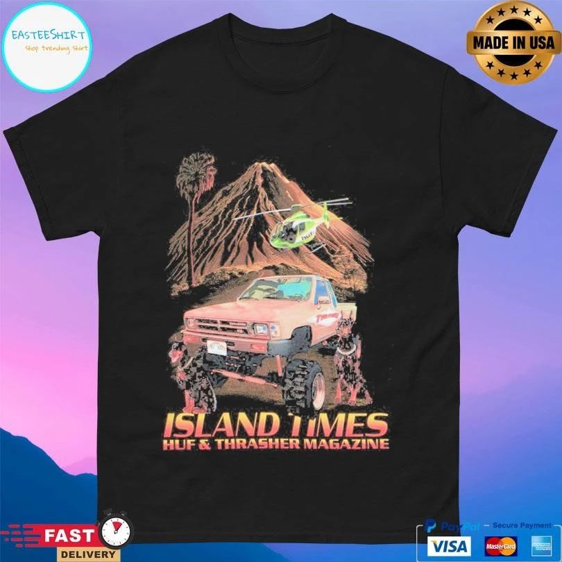 Island Times Huf And Thrasher Magazine T-shirts