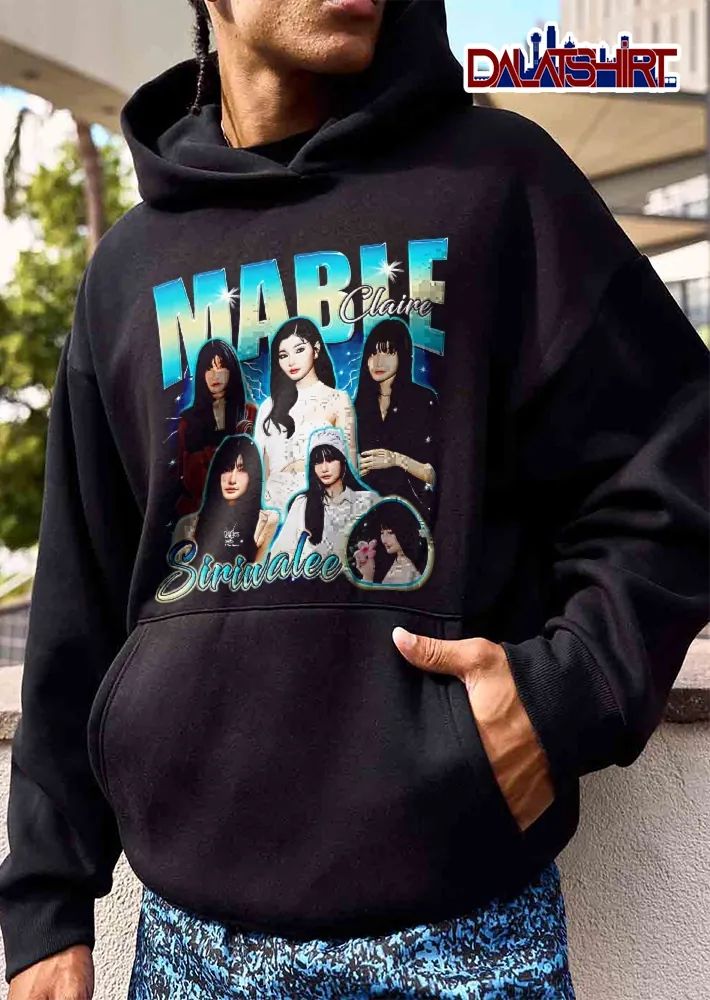 Mable Claire Siriwalee Retro Bootleg Woman Photo Collage Lightning shirt