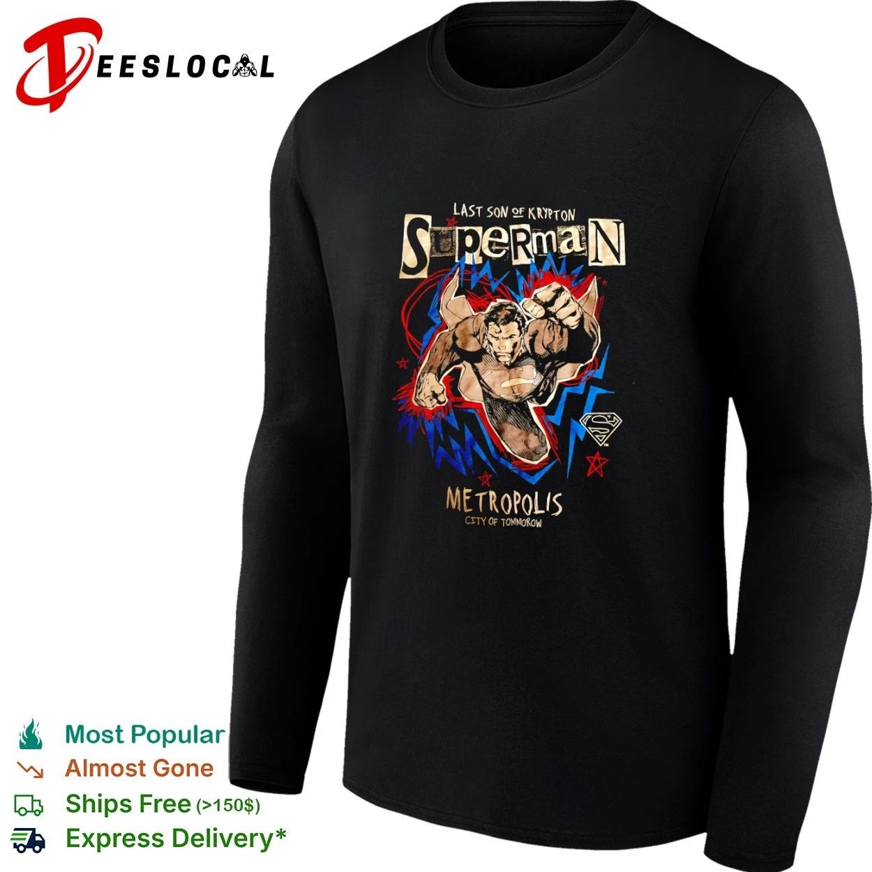 Superman Last Son of Krypton Metropolis City of Tomorrow T-shirt