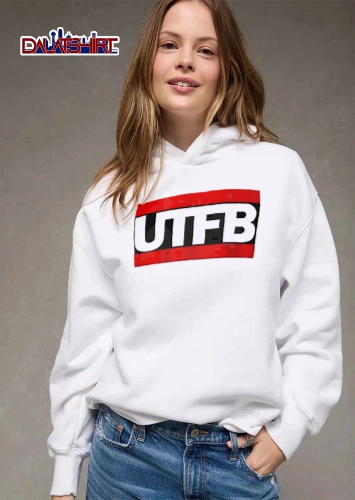 Utfb Bold White Lettering Red Black Horizontal Banner Flag shirt