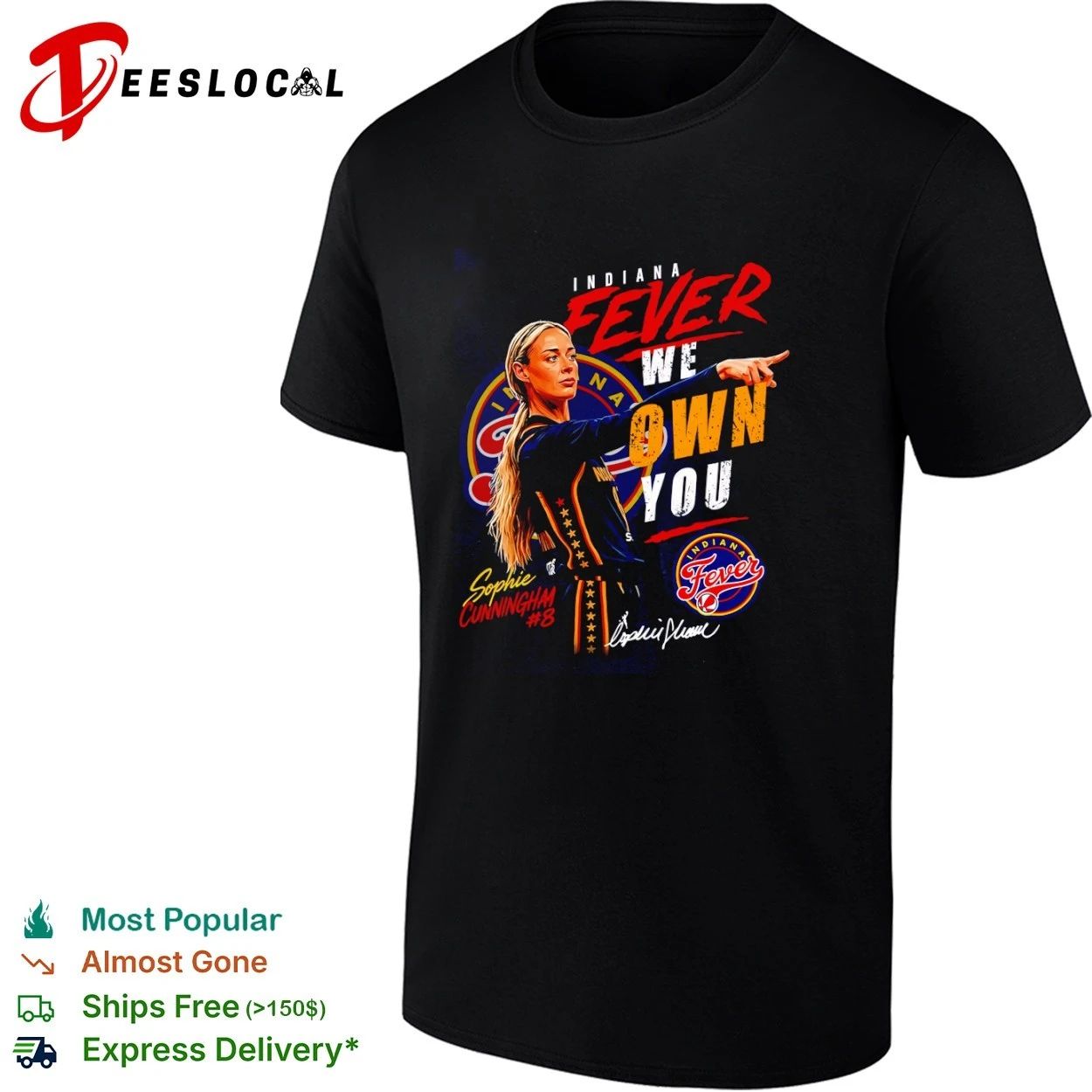 Sophie Cunningham Indiana Fever We Own You T-shirt