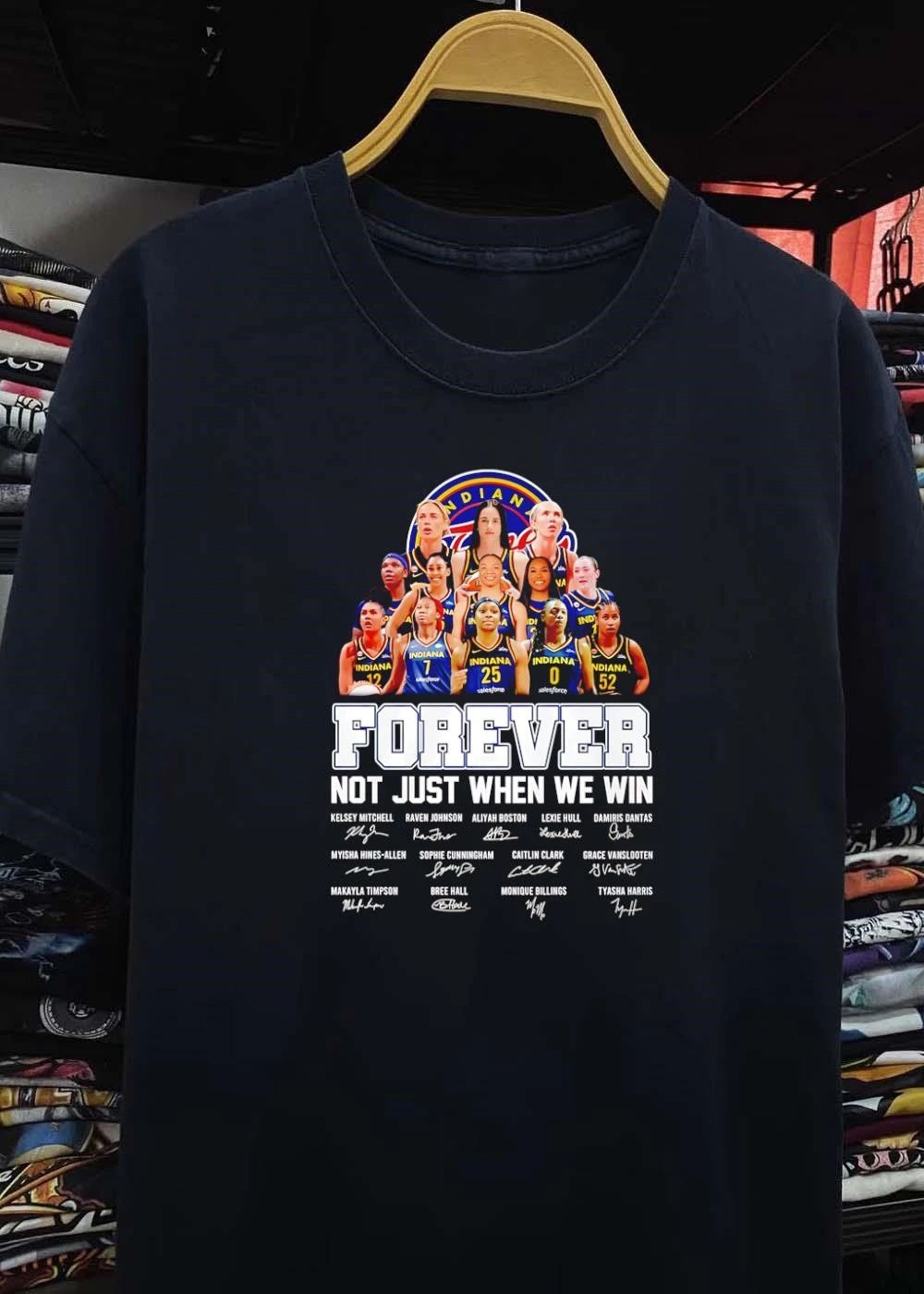 Kelsey Mitchell Raven Johnson Aliyah Boston Lexie Hull Damiris Dantas Forever Not Just When We Win Indiana Fever shirt