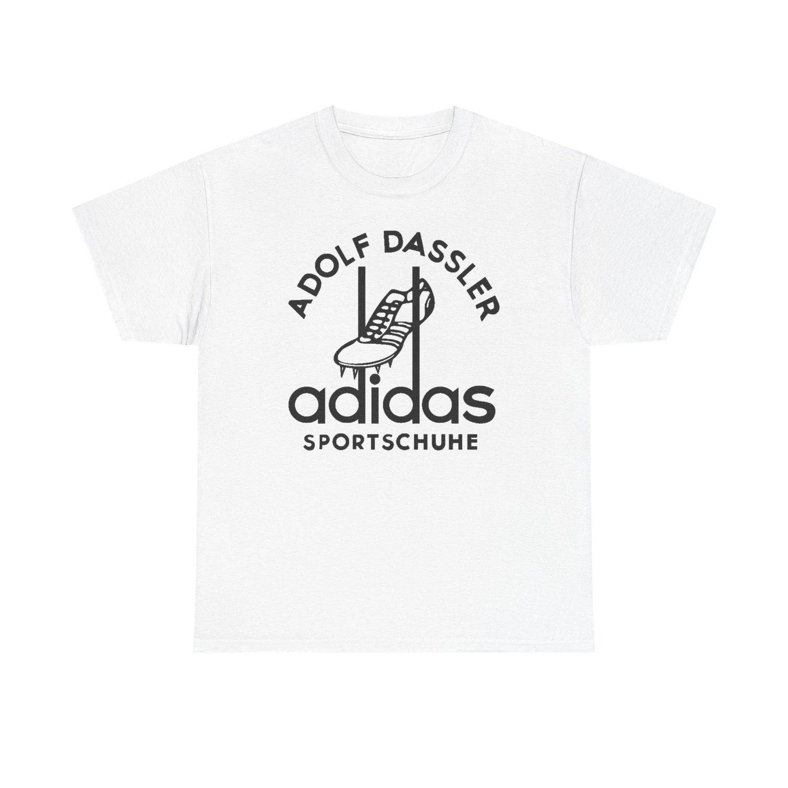 Sportschune Athletic Tee, Vintage Adidas Gym Shirt, Retro 1949 Dassler Sports