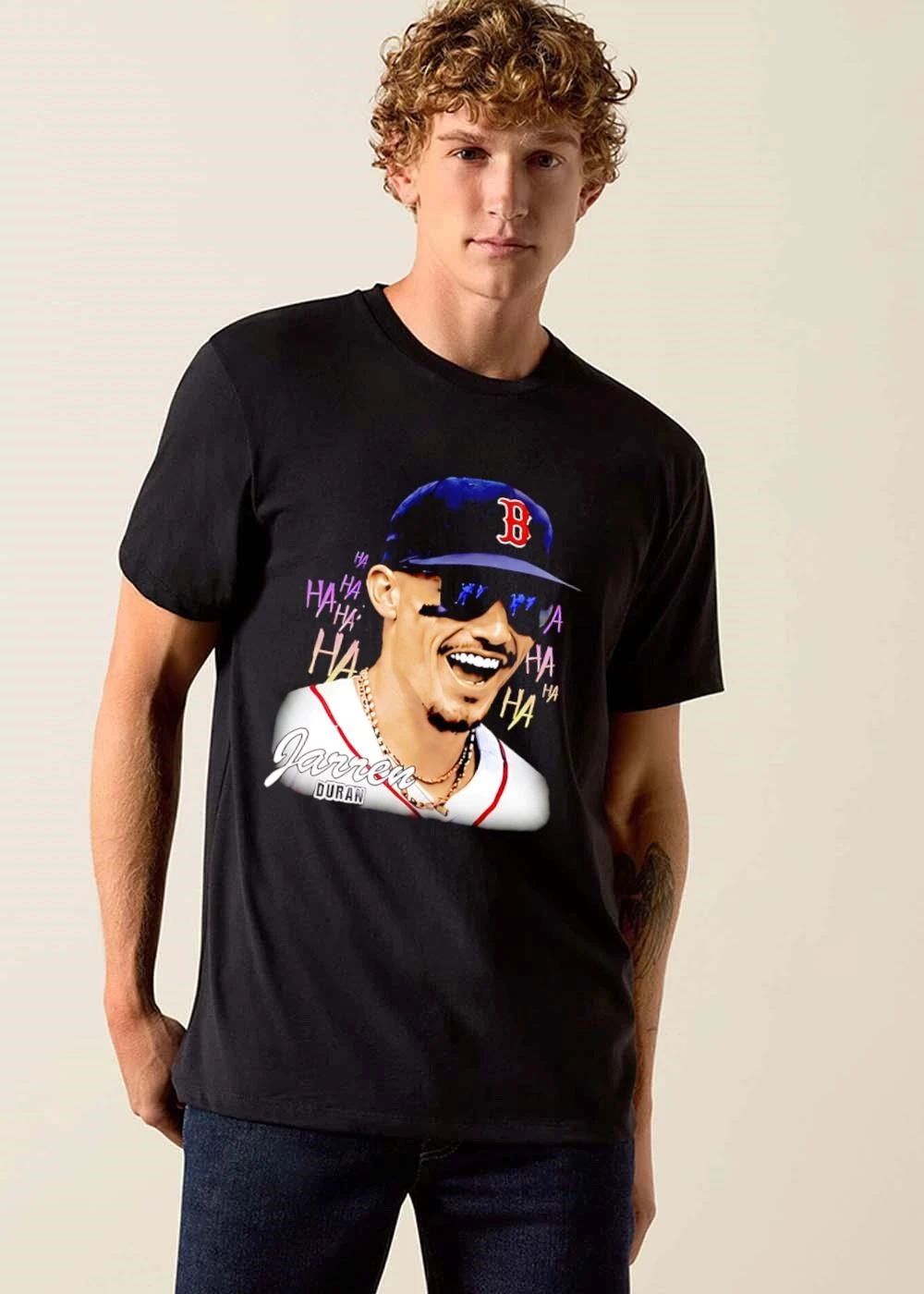 Boston Red Sox MLB Ha Jarren Duran Laughing Portrait Sunglasses shirt