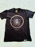 Hasta Muerte Hustle Daily Tee T Shirt M Mens Black Gold G REAL RECOGNIZE REAL