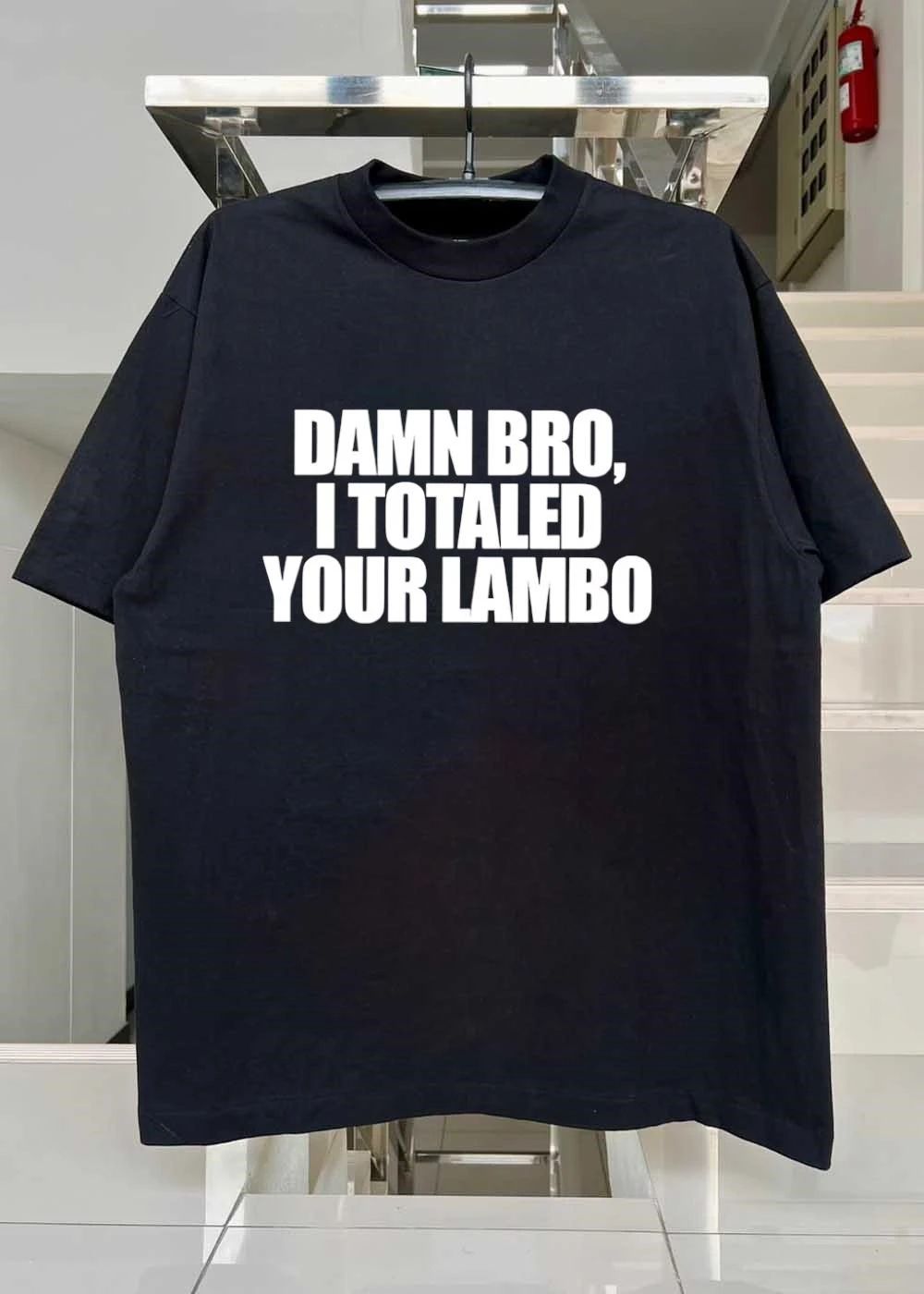 Oops Accident Damn Bro Totaled Your Lambo shirt