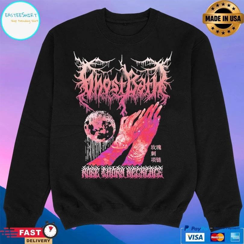 Ghost Bath Rose Thorn Necklace T-shirts
